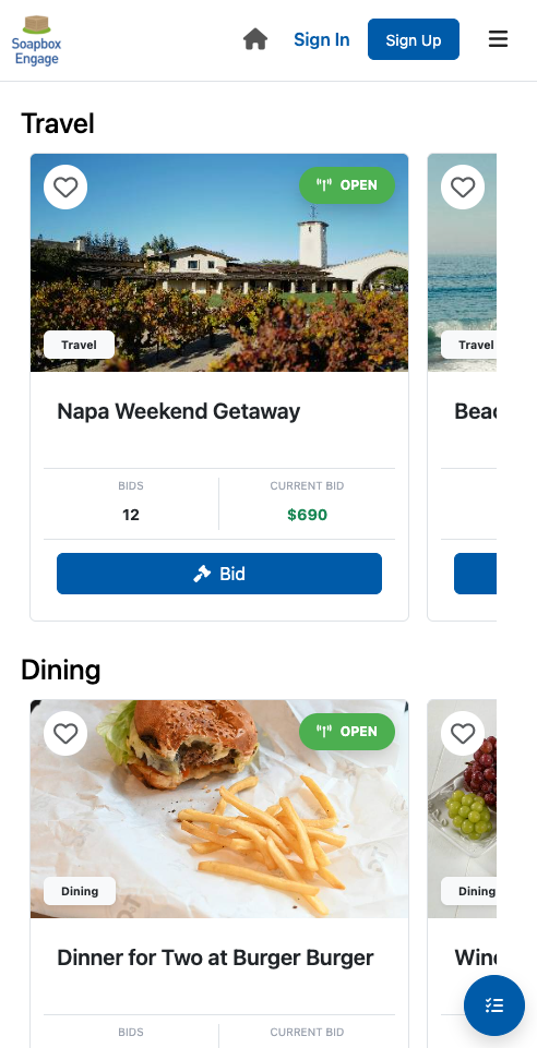 Mobile browsing experience