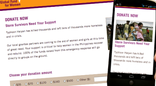 Global Fund for Women Haiyan appeal