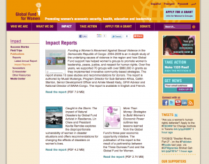 Global Fund for Women Screenshot