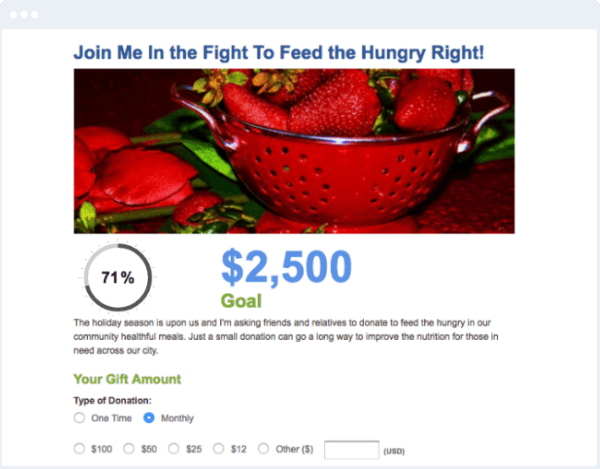 Peer-to-Peer Fundraising Software with Salesforce Integration