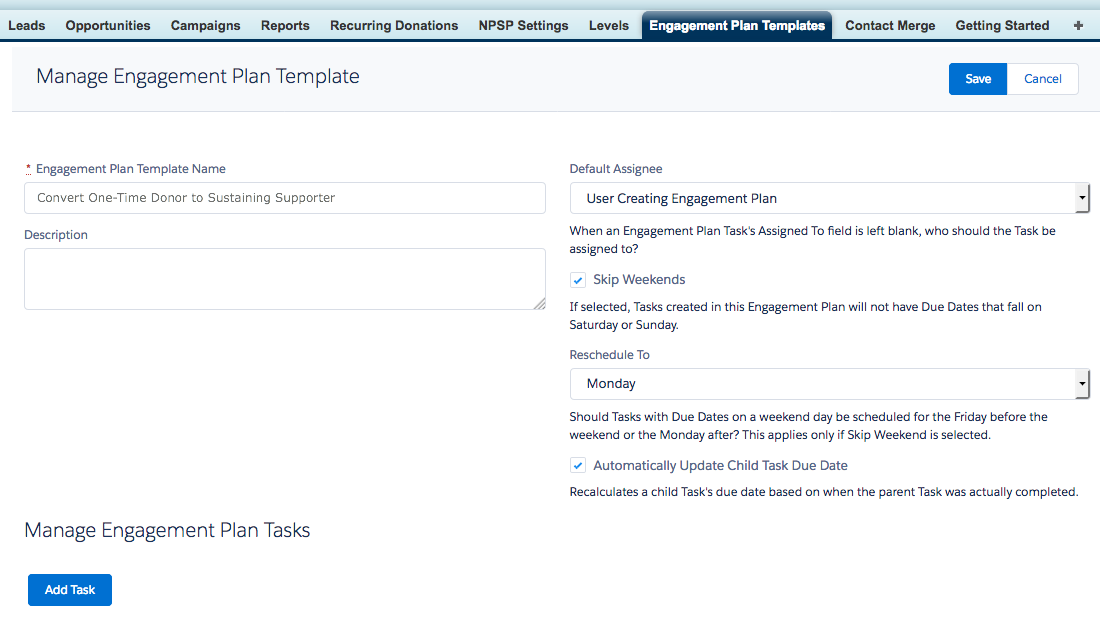 Salesforce Nonprofit Success Pack: Using Engagement Plans is a top idea to optimize for nonprofit fundraising
