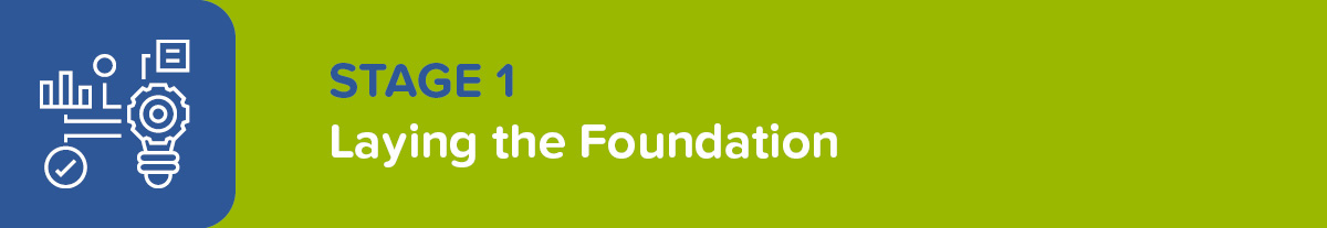 Stage 1 of starting a nonprofit involves laying the core foundation of your organization's mission and team.