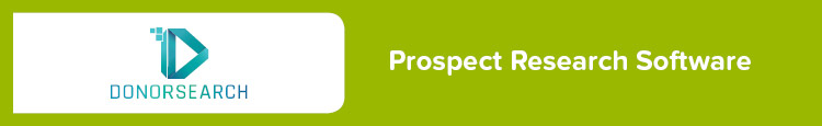 DonorSearch is a leading nonprofit fundraising software focused on prospect research and wealth screening data.