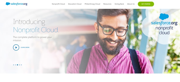 Salesforce is a leading CRM for nonprofits because it's a reliable base for so many fundraising software solutions.
