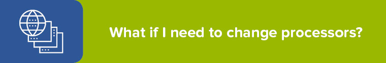 How do you change your nonprofit payment processor?