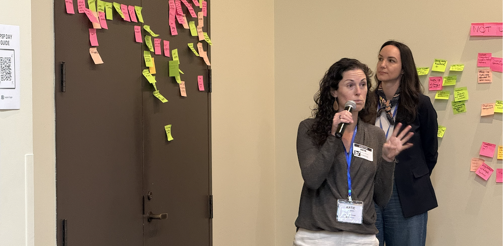 Nonprofit Salesforce users in a breakout session at NPSP Day Los Angeles